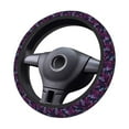 thumbnail image 4 of Daiia Purple Butterfly Steering Wheel Cover Auto Steering Wheel Covers Breathable Anti-Slip Steering Wheels Car Interior Decor Accessories for Men Women Universal 15 Inch, 4 of 8