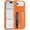 Orange, variant on Dteck Hidden Wallet Back Case for iPhone Air,Shockproof TPU+PC Case with Credit Card Slot RFID Blocking Kickstand Cover,Black