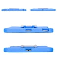 thumbnail image 5 of for iPad Air 11 2024/Pro 11 2024/Pro 11 2022 2021 2020 2018/Air4/Air5/10th Gen Kids Friendly EVA Rugged Case, Adjustable 360 Degree Rotating Stairs Kickstand, Drop Protection Heavy Duty Cover - Blue, 5 of 9