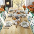 thumbnail image 6 of Fall Chair Covers Set of 6 Thanksgiving Dining Protector Stretch Autumn Removable Washable Blue Pumpkin Truck Maple Leaves Slipcovers for Dining Hotel Party Wedding, 6 of 6