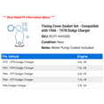 thumbnail image 2 of Timing Cover Gasket Set - Compatible with 1966 - 1978 Dodge Charger 1967 1968 1969 1970 1971 1972 1973 1974 1975 1976 1977, 2 of 2