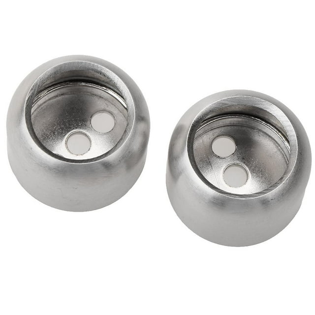 2xWardrobe 19mm Dia Hanging Rail Brida Soporte Soporte Dia interno 19mm Gloria Soporte de tubo de vestuario