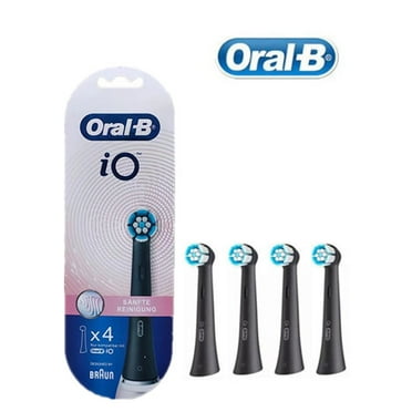 For Oral-B iO Gentle Cleaning Electric Toothbrush Heads 4 Pieces，Black