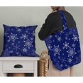 thumbnail image 5 of Soimoi Blue polyester Crepe Fabric Snow Flakes Floral Fabric Prints By Yard 52 Inch Wide, 5 of 5