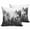 Black, variant on Throw Pillow Covers 18x18 Inch Set of 2 Black Misty Forest Decorative Pillows Cushion Case Soft Square Pillowcases Green Trees Mountain Landscape Throw Pillows for Couch Sofa Bed Chair Home Decor
