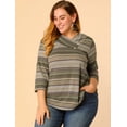 thumbnail image 2 of Top de Punto Rayas Boho Cuello Vuelto Agnes Orinda Multicolor XXL, 2 of 6