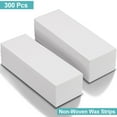 thumbnail image 2 of Charmonic 300-Count Large Wax Strips (2.8" x 7.9") - Professional Non-Woven Hair Removal Strips for Face, Bikini & Body, Works with Sugar/Soft Wax, Hypoallergenic & Skin-Friendly, 2 of 13