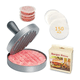thumbnail image 2 of Juego De Prensa Prensara Hamburguesas Molde Con 150 Papeles Malubero PLATA, 2 of 5