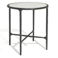 thumbnail image 5 of SAFAVIEH Couture Jessa Glam Glass Top Metal Round End Table, Black/White, 5 of 11