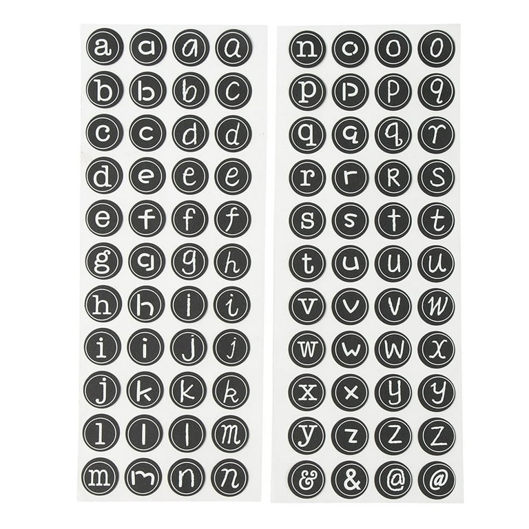 20 Sheets Letter Stickers, 1620 Alphabet Stickers Number Alphabet Vinyl Stickers, 1 inch Vinyl Self-Adhesive Sticker Letters, Alphabets ABC Stickers