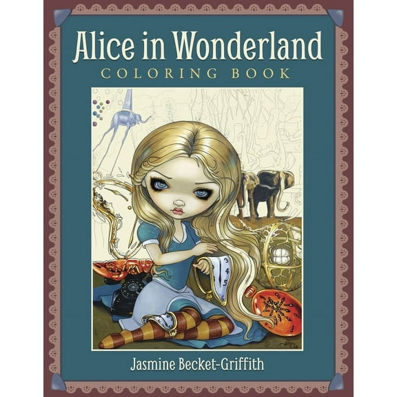 Blue Angel Alice in Wonderland Alice in Wonderland Coloring Book, (Paperback)