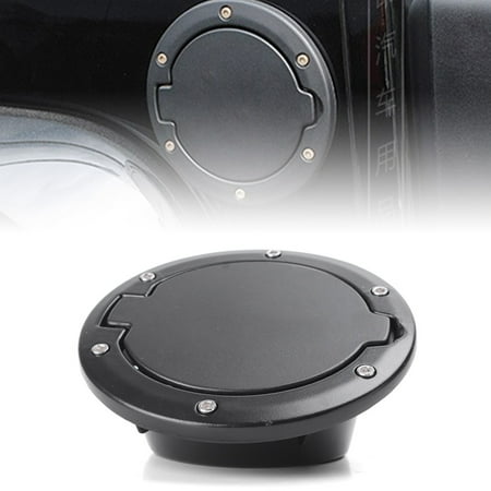 Fuel Filler Door Cover - GZYF Fuel Filler Door Cover Gas Tank Cap Fits Jeep Wrangler JK & Unlimited 2007-2017