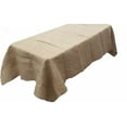 thumbnail image 2 of 12 pack 60" x 126" Natural JUTE BURLAP RECTANGULAR TABLECLOTH Table Cover Party, 2 of 2