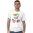 thumbnail image 5 of Funny Sarcastic Nope Not Today Plus Size Crewneck Graphic Tee Shirt Brisco Brands 3X, 5 of 6