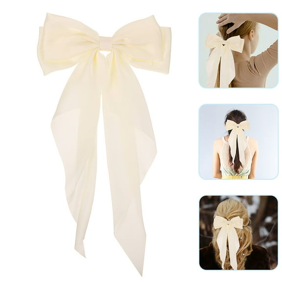 LULULION 2Pcs Bow Hairpins for Girls Silk Hair Styling Party Hair Accessories for Women