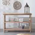 thumbnail image 3 of Gothic 3-Tier Console Table 47.24 Rustic Wood Entryway Hallway, 3 of 9