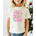 thumbnail image 4 of Holly Jolly Cutie Shirt for Girls Festive Christmas Graphic Tee for Kids Natural Shirt 4T, 4 of 5