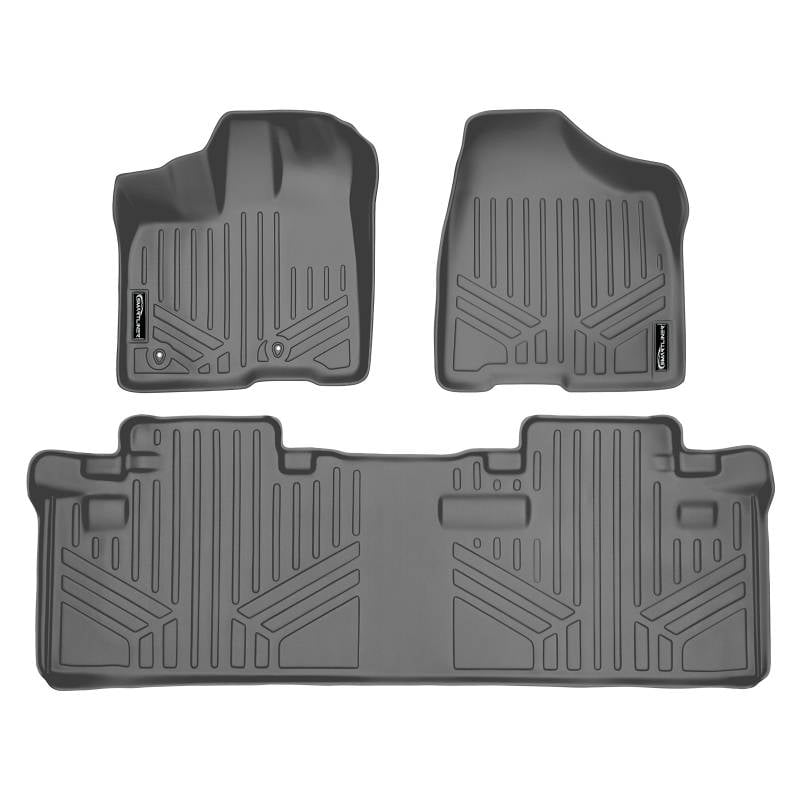 Maxliner 20112012 Toyota Sienna 8 Passenger Model Custom Fit Floor Mats 2 Row Liner Set Grey