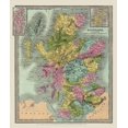 thumbnail image 2 of Illman 20x23 Black Ornate Wood Framed with Double Matting Museum Art Print Titled - Scotland - Illman 1834, 2 of 4