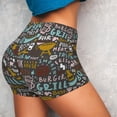thumbnail image 4 of Lsque Barbeque Pattern High Waisted Biker Shorts for Women-Tummy Control Fitness Athletic Workout Running Yoga Gym Shorts,Moisture-Wicking-XX-Large, 4 of 9