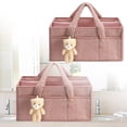 thumbnail image 1 of Portable Baby Care Organizer With Removable Dividers Storage With Handles For Nursery And, 1 of 6