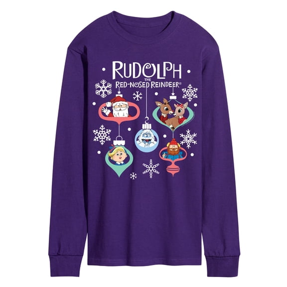 Rudolph - Rudolph Ornaments - Men's Long Sleeve Graphic T-Shirt