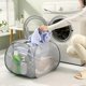 thumbnail image 5 of Collapsible Mesh -Up Laundry Hamper with Strong Handles, Opening Clothes Hamper with Side Pockets, Storage Baskets-D, 5 of 5