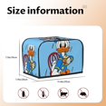 thumbnail image 4 of Funda para tostadora de 2 rebanadas con diseño de Donald Duck, funda protectora contra el polvo y las huellas dactilares para pan, de poliéster, fundas para pequeños electrodomésticos de cocina, 4 of 6