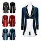 thumbnail image 4 of Traje de maestro de ceremonias para mujer, chaqueta de terciopelo de manga larga, abrigo, traje de fiesta, carnaval, Navidad, Rave, 4 of 5
