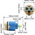 thumbnail image 5 of Single Handle Faucet Companion, Easy Replacement Ceramic Cartridge With Hot & Cold Switch For Hassle-Free Water Control, 5 of 5