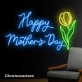 thumbnail image 3 of Glowneon Tulip Flower Happy Mother's Day Led Sign Wall Decoration, 3 of 4