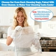 thumbnail image 3 of 10 pack no-wipe oven rack cleaning bags 27.5*19.6 inches, no cleaner included, easy to use, no dirty hands, reusable leak-proof soak cleaning bags, suitable for removable metal racks, barbecue racks,, 3 of 4