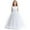 White, variant on Flower Girls Satin Pageant Dress For Wedding Kids Pearls Prom Gowns With Bow Knot
