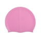 thumbnail image 4 of Gorro de natación de silicona de color liso, gorro de natación flexible para la playa, protección elástica para el cabello. Rosa, 4 of 9