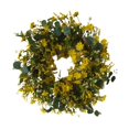 thumbnail image 1 of Corona artificial, corona verde, colgante de pared, corona decorativa de primavera 35CM, 1 of 9