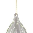 thumbnail image 4 of Northlight Transparent Iridescent Glass Teardrop Finial Christmas Ornament - 5" - Green, 4 of 6
