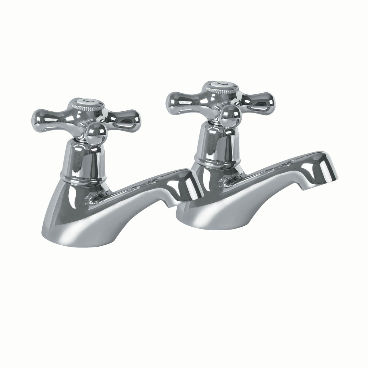 Renovator's Supply Hot and Cold Chrome Cross Handle Tap Faucet Single