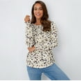 thumbnail image 2 of SUNBS Long Sleeve Shirts for Women Pleated Crewneck Fall Winter Casual Blouses, Sizes S-3XL, 2 of 8