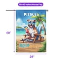 thumbnail image 5 of Pitbull Hello Summer Beach Theme with Sunglasses and Tropical Cocktail House Flag 28x40in Double Sided Terrier Dog Lover Outdoor Decor - 00009, 5 of 5
