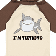 thumbnail image 4 of Inktastic I'm Teething Cute Shark Boys or Girls Long Sleeve Baby Bodysuit, 4 of 5