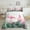 Light Pink, variant on Erosebridal Cartoon Flamingo Bedding Sets Twin with Comforter, Coconut Tree Duvet Insert, Tropical Plant Decor, Ultra Soft 2pcs