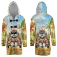thumbnail image 3 of Hello Fall Autumn Wreath Schnauzer Pumpkins Pickup Truck All Over Print 3D Hooded Duffle Toggle Coat Miniature Schnauzer Dog Lover - 13011, 3 of 6