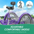 thumbnail image 3 of SLSY Adult Tricycle 7 Speed, Three Wheel Bikes for Seniors, Adults, Teenagers, 20/24/26-Inch Wheels, Cargo Basket, Multiple Colors, 3 of 10