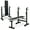 Black, White, variant on BalanceFrom Steel Weight Bench w/ Squat Rack, Adjustable Seat and Recliner, Black & White