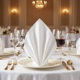 thumbnail image 2 of REGALWOVEN 12 Pack Cloth Napkins, Washable and Reusable Table Dinner Napkins for Restaurant, Weddings, Events, and Parties White 17x17inch, 2 of 6