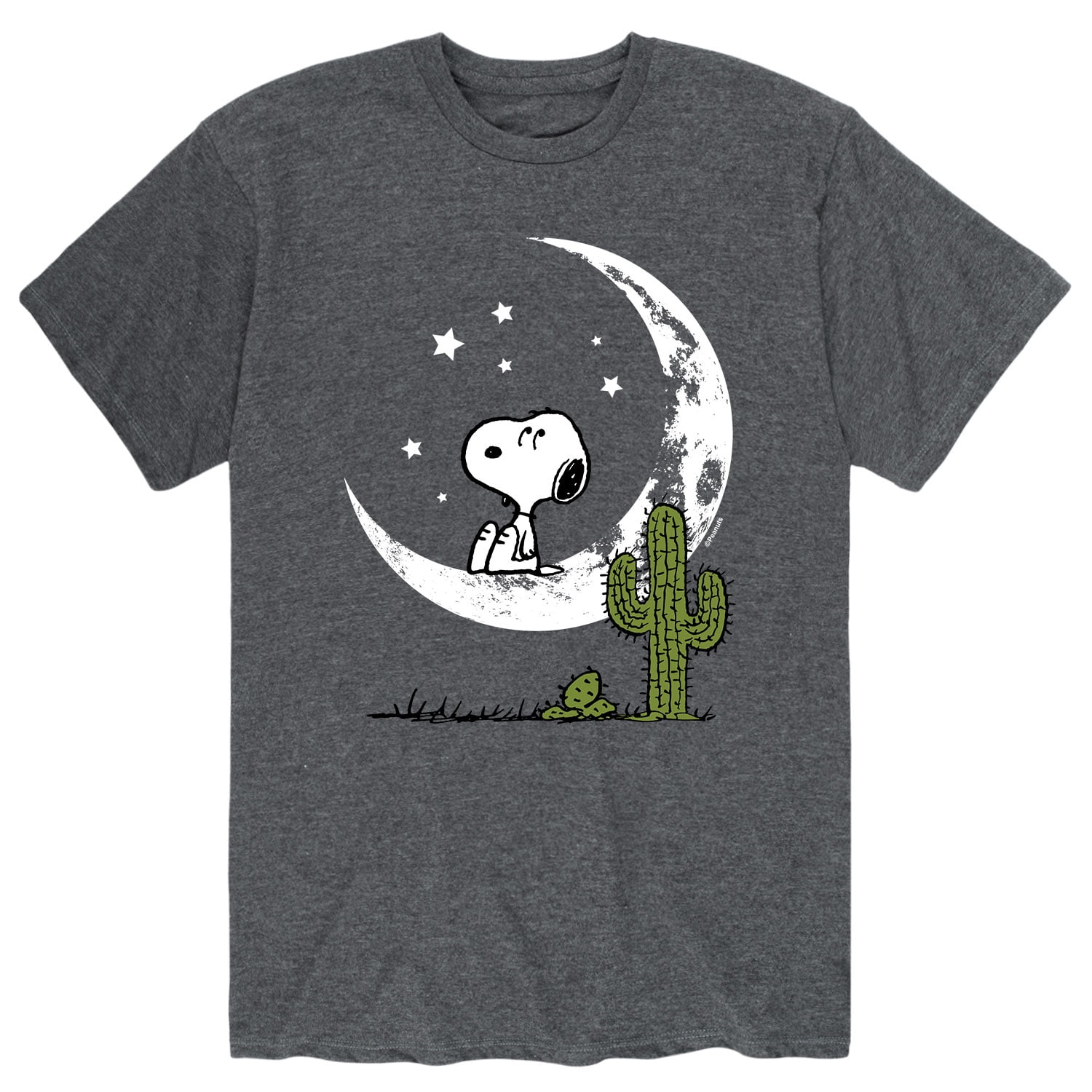 Peanuts - Snoopy Desert On Moon - Men's Short Sleeve Graphic T-Shirt ...