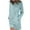 Blue, variant on CaComMARK PI Womens Long Sleeve Sweatshirt Dress Casual Pullover Tunic Tops Loose Fit Crewneck Sweatshirts with Pockets White