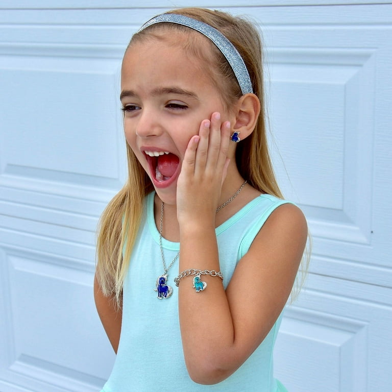 Little girl necklace deals and bracelet set