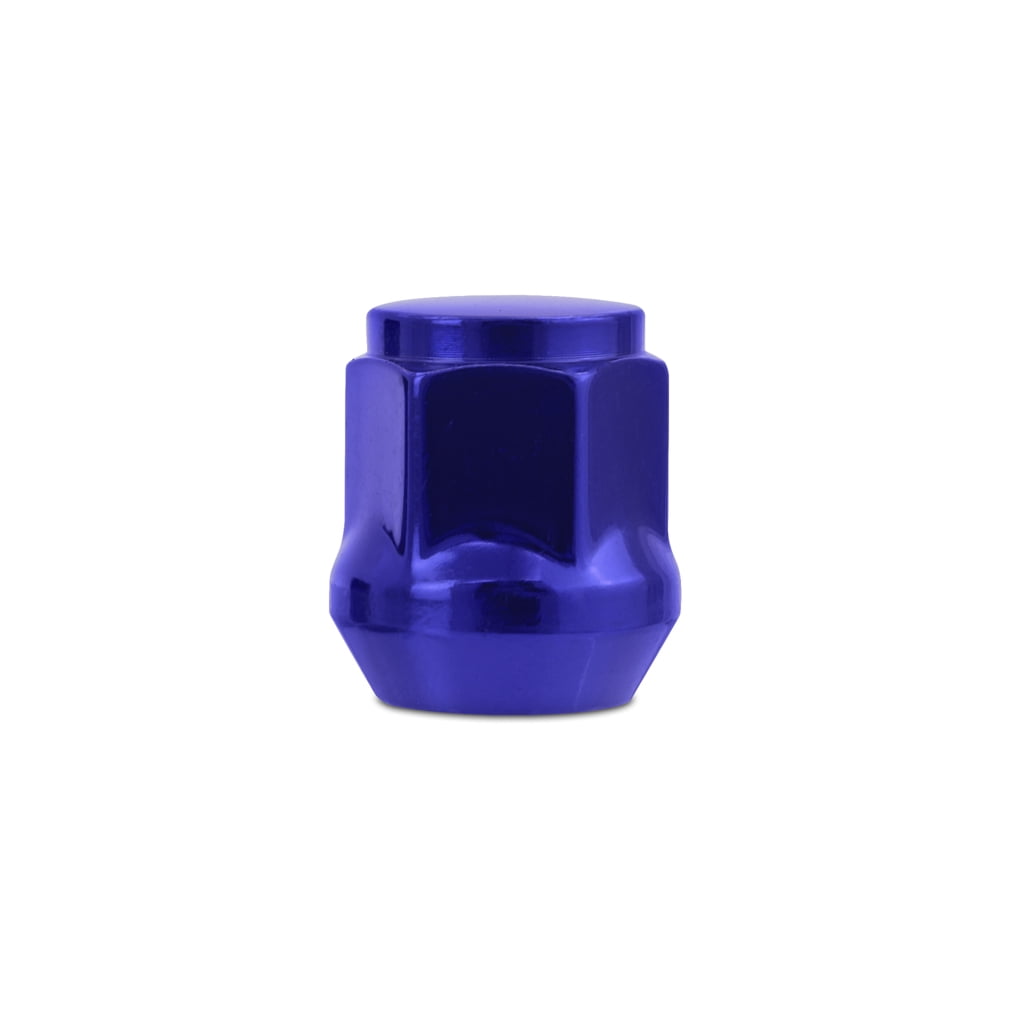 Mishimoto Steel Lug Nuts, M14x1.5, Acorn Seat, 32pc Set, Blue