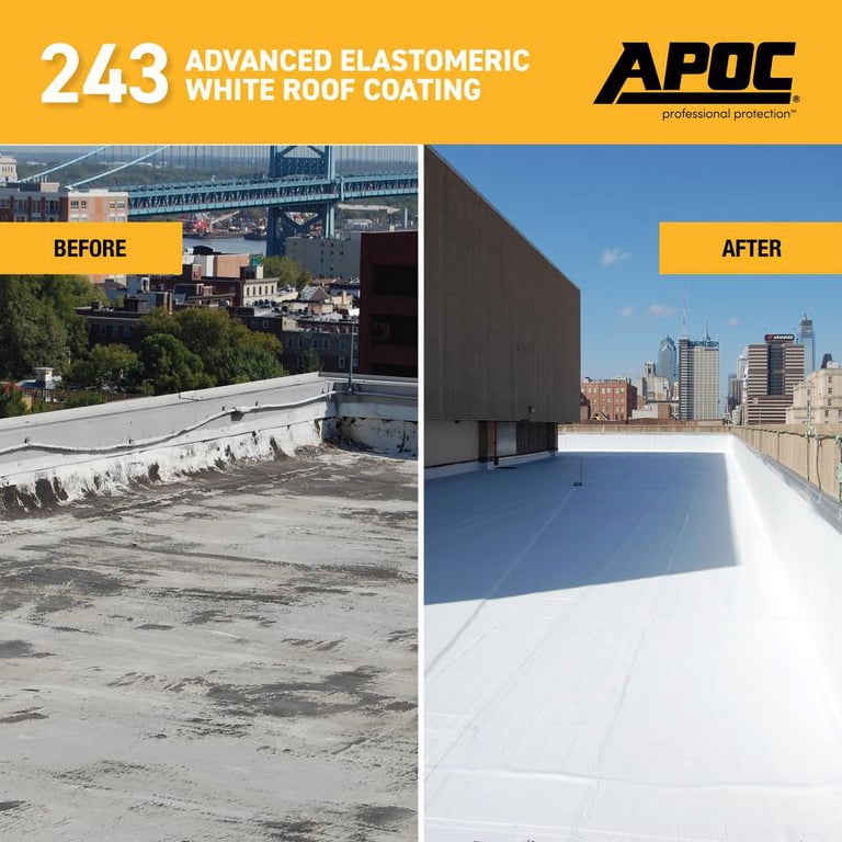 APOC Gloss White Acrylic Roof Coating 4.75 gal - Walmart.com